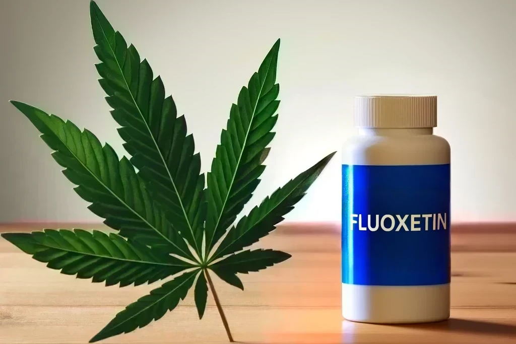 Cannabis und Fluoxetin (z.B. Prozac, Fluctin, Fluoxetin-ratiopharm)