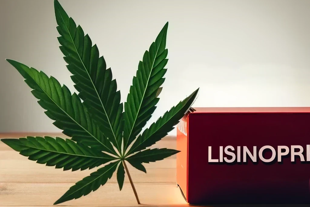 Cannabis und Lisinopril (z.B. Zestril, Prinivil, Lisodura)