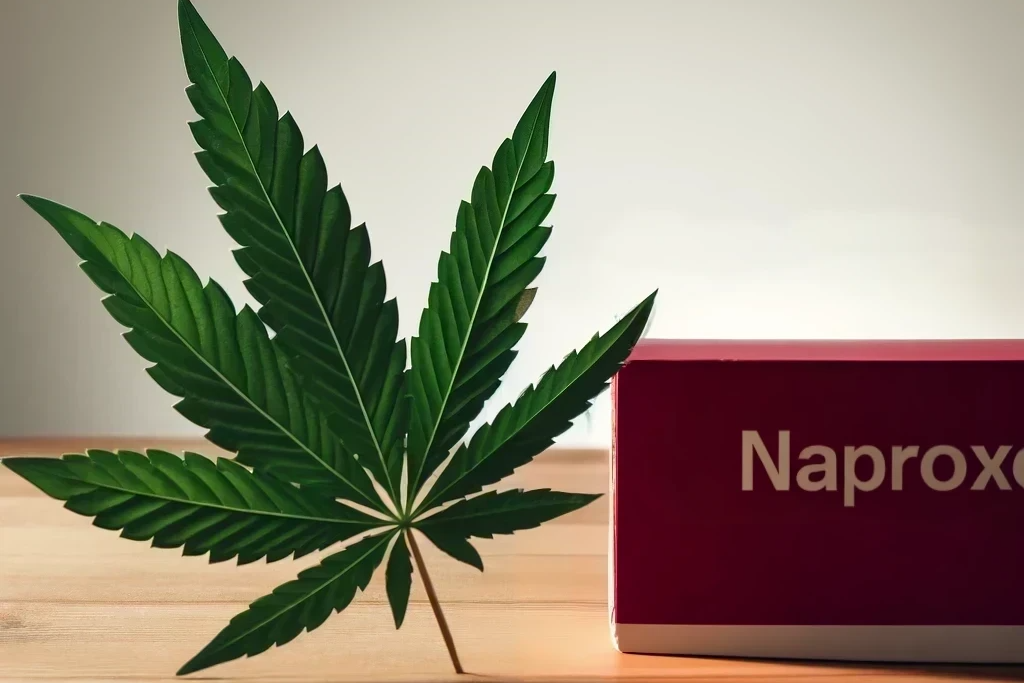 Cannabis und Naproxen (z.B. Aleve, Naprosyn, Proxen, Naprux)