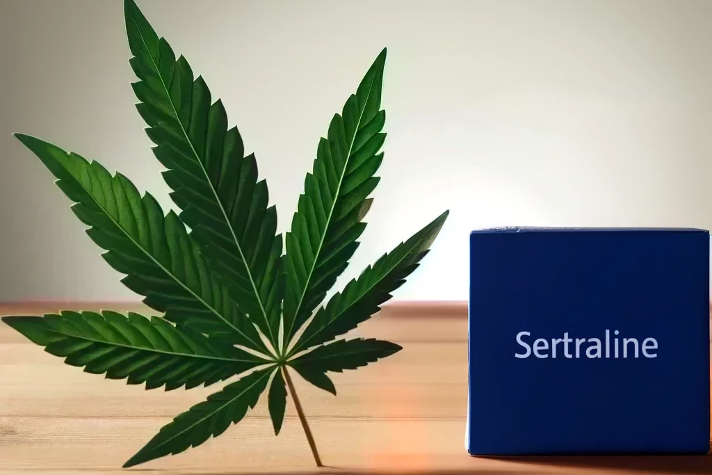 Cannabis und Sertralin (z.B. Zoloft, Gladem, Sertralin-ratiopharm)